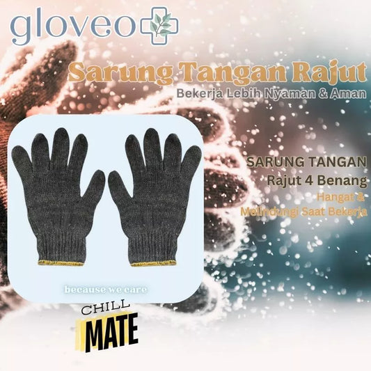 ChillMate | 4 Threads Knitted Poly/Cotton Safety Gloves